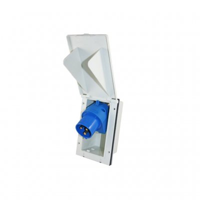CEE Electric socket for caravan and mobile home of 100 x 160 mm.