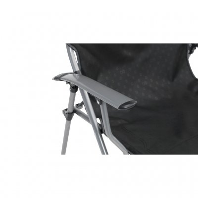 Proper metal armrests give a good feeling on the camping chair Outwell Goya.