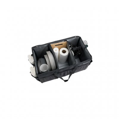 Large opening above the zipper.