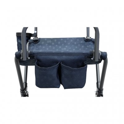 Storage pockets and a bottle holder