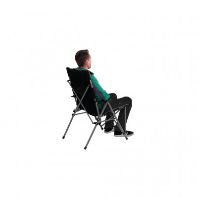 Proper armrests give a good feeling on the camping chair Robens Vanguard