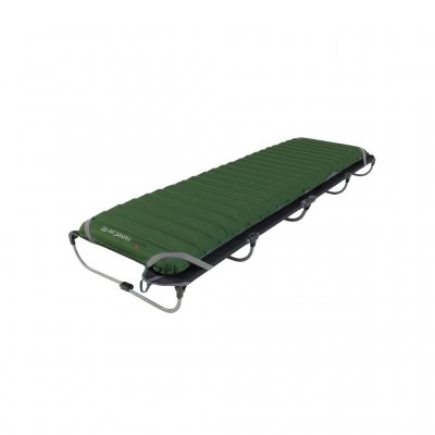 Corner straps keep an insulated mat in place when used in cold conditions
