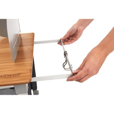 Outwell Collaps countertop bracket facilitates cooking on the camping holiday.