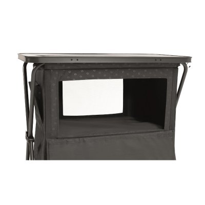 Storage cabinets with two fixed shelves and network ventilation in the cabinet.