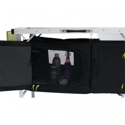 Insect screens for door with zipper keeps food fresh.