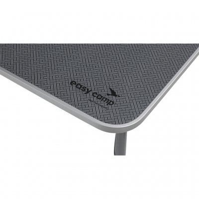 Laminated tabletop that is spill- and water-resistant.