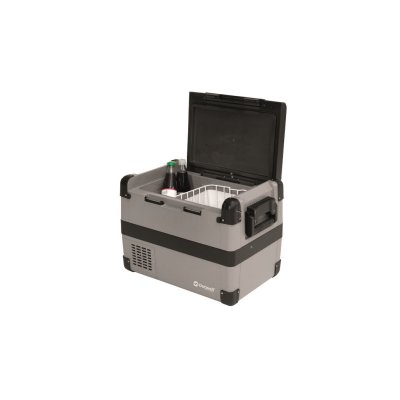 Two compartments in the compressor cooling box facilitate the handling of food.