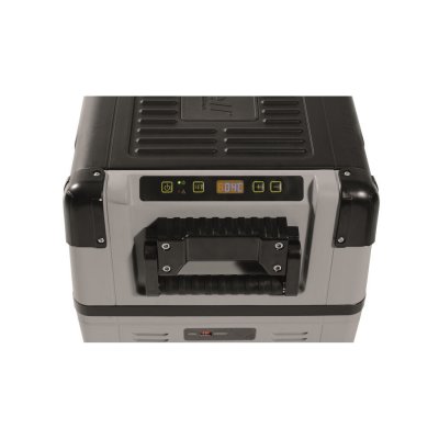 The display on the compressor-driven refrigeration box makes it easy to both set the temperature and see the current temperature