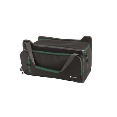 Outside side and front pockets with zipper