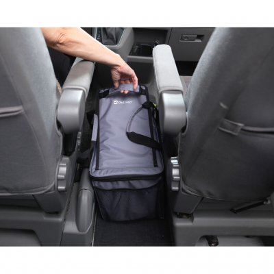 Designed to fit perfectly between the seats of VW T5/6/6.1 and similar vehicles.