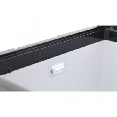 Built-in lighting in the cooler.