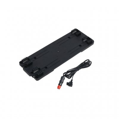 Mounting bracket for secure placement and easy loading and unloading.