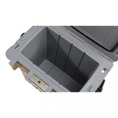 Charging in with ice packs or ice to keep the goods cold.