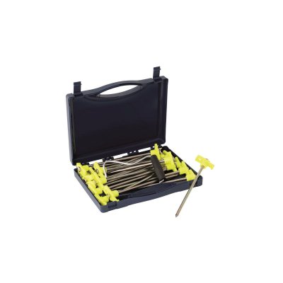 Tent stick box for normal grass or soil or stony ground