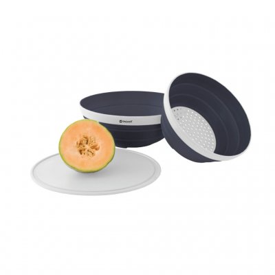 Outwell Collaps Bowl and Colander Navy Night