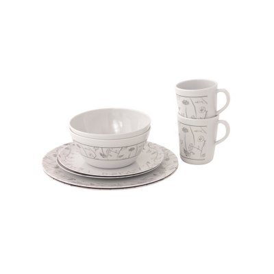 Outwell Dahlia - camping service for 2 people in melamine.