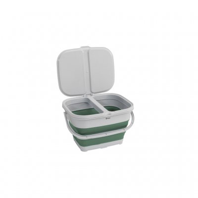 You can have two compartments with different types of waste