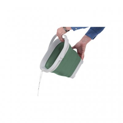 Outwell Collaps Square Bucket with Lid Shadow Green