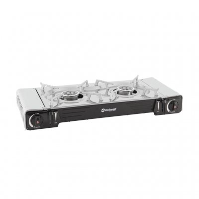 Flexible gas grill for camping and outdoor activities.