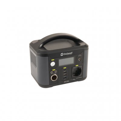 Outwell Akira 300 Power Station with 230V, USB and 12V sockets for camping, cottages or outdoor activities.
