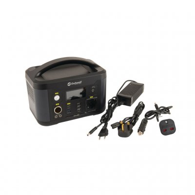 Charging cables for 230V and 12V are included
