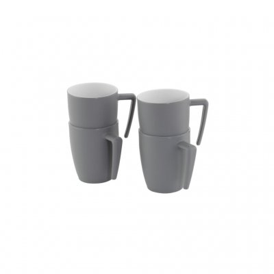Outwell Gala Mug Set - 4 Person Grey Mist