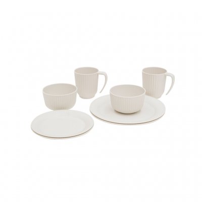 Outwell Delish Tableware Set for 2 People – Sandstone