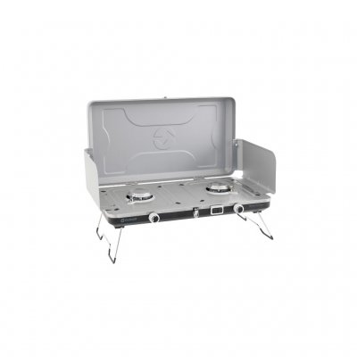 Extra high and collapsible legs provide a more comfortable working position when cooking