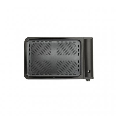 Removable grill plate with ceramic non-stick coating for easy cleaning