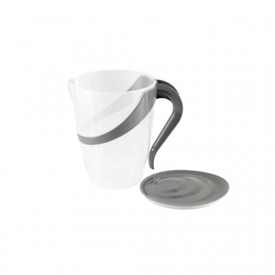 The dispenser comes with a lid and has a large handle