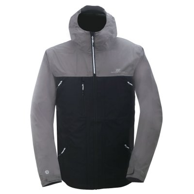 2117 Askeby Eco 3L Black Shell jacket for hiking and camping.