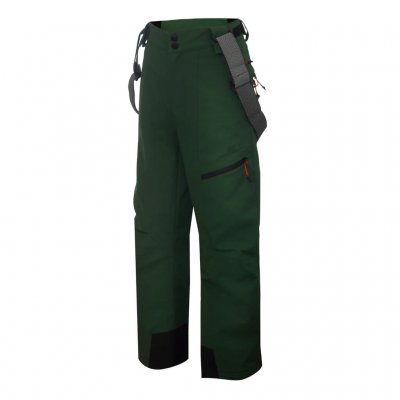 Smooth ski pants with removable braces, adjustable waist and side zipper.