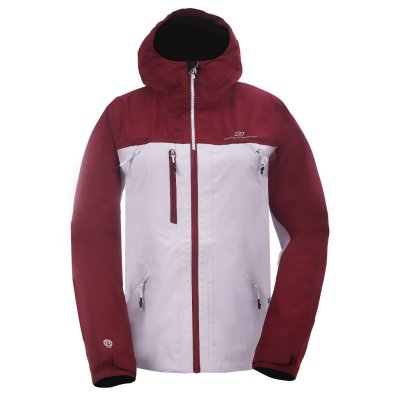 Askeby Eco 3L Pearl Grey shell jacket for women, for hiking and camping.