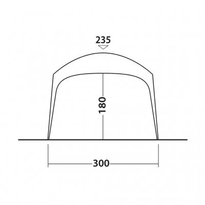 Height measurements at Outwell Wakefield Shelter M