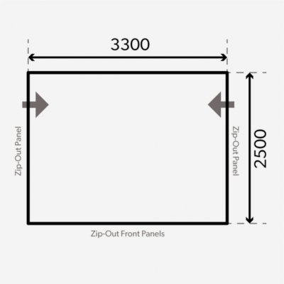 Floorplan for Dometic Rally Air Pro 330 S