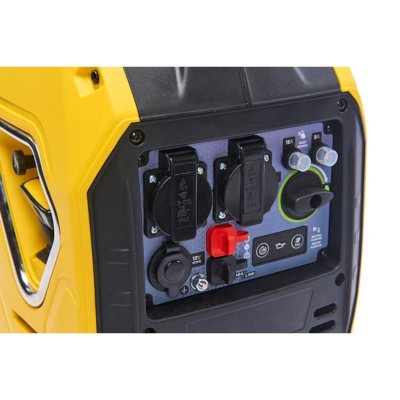 Two 220V sockets and a 12 V socket.