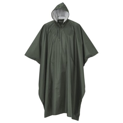 Rain poncho from Swedish Pinewood, perfect for camping and outdoor activities.