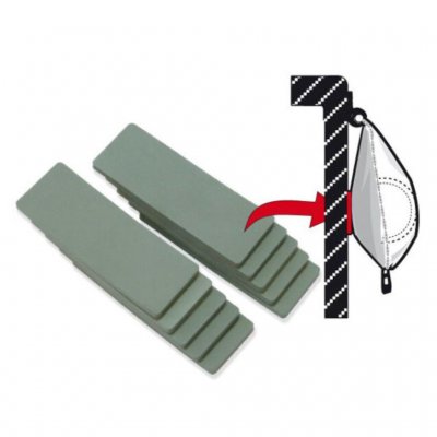 Fiamma wear protection for the awning.