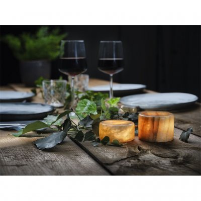 Unison Marble L Table Light Genuine Marble