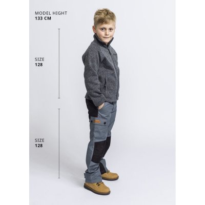 Knitted fleece with soft brushed inside.