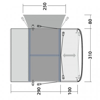 Planning Outwell Jonesville 290SA Car Tent.