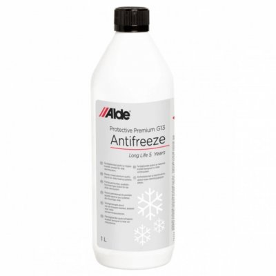 Alde Antifreeze G12 EVO premixed glycol liquid for use down to -37°C. Bottle of 1 liter.