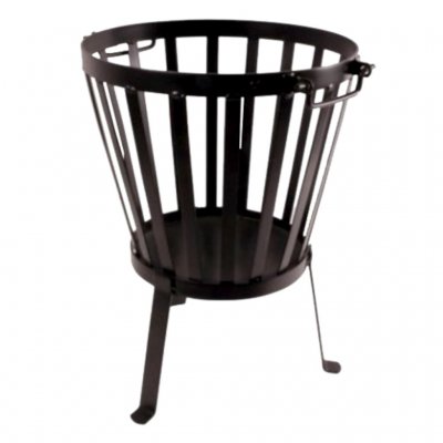 BBQ Living Fire basket with a lot of space of fire wood