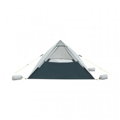 Rapid-Pitch Lite System with pre-attached tent and pole system for an extra smooth, lightweight and fast setup.
