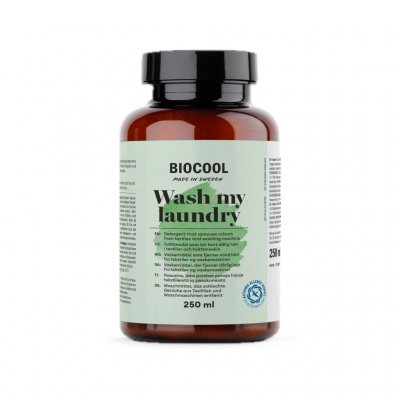 Biocool Wash My Laundry detergent for both hand washing and machine washing.