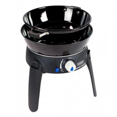 The Cadac Safari Chef 30 grill with a lid that doubles as a wok.