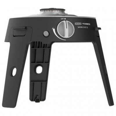 The built-in burner provides efficient grilling.
