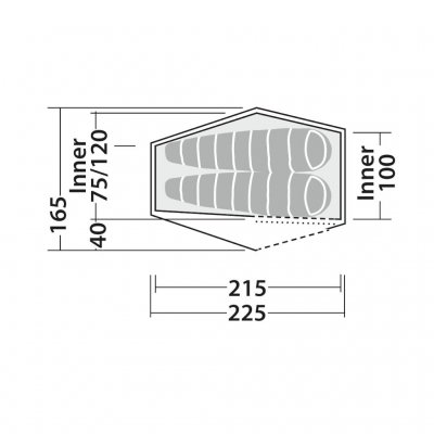 Plan for Robens Chaser 2 LW hiking tent.