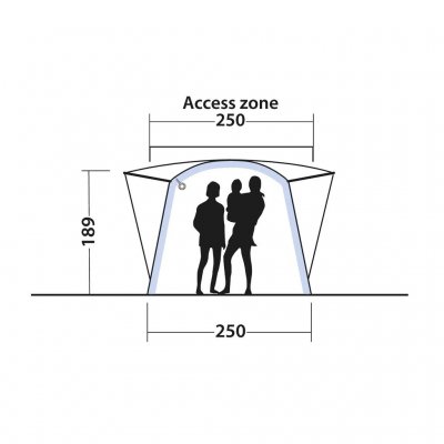 Height measurements for Outwell Daytona Air biltält