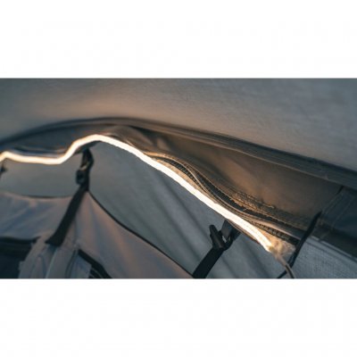 The unique integrated and patented Outwell Light System provides elegant and efficient lighting inside the tent. Powered by any